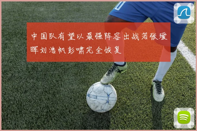中国队有望以最强阵容出战若张瑷晖刘浩帆彭啸完全恢复